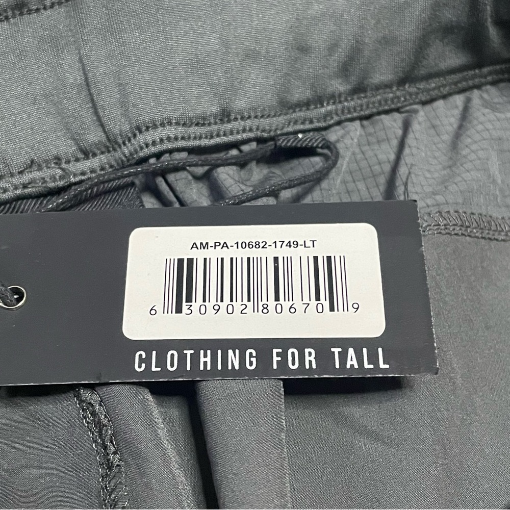 NWT Men’s American Tall Featherweight Perforated Joggers Size L Tall 35” Inseam - Picture 5 of 6